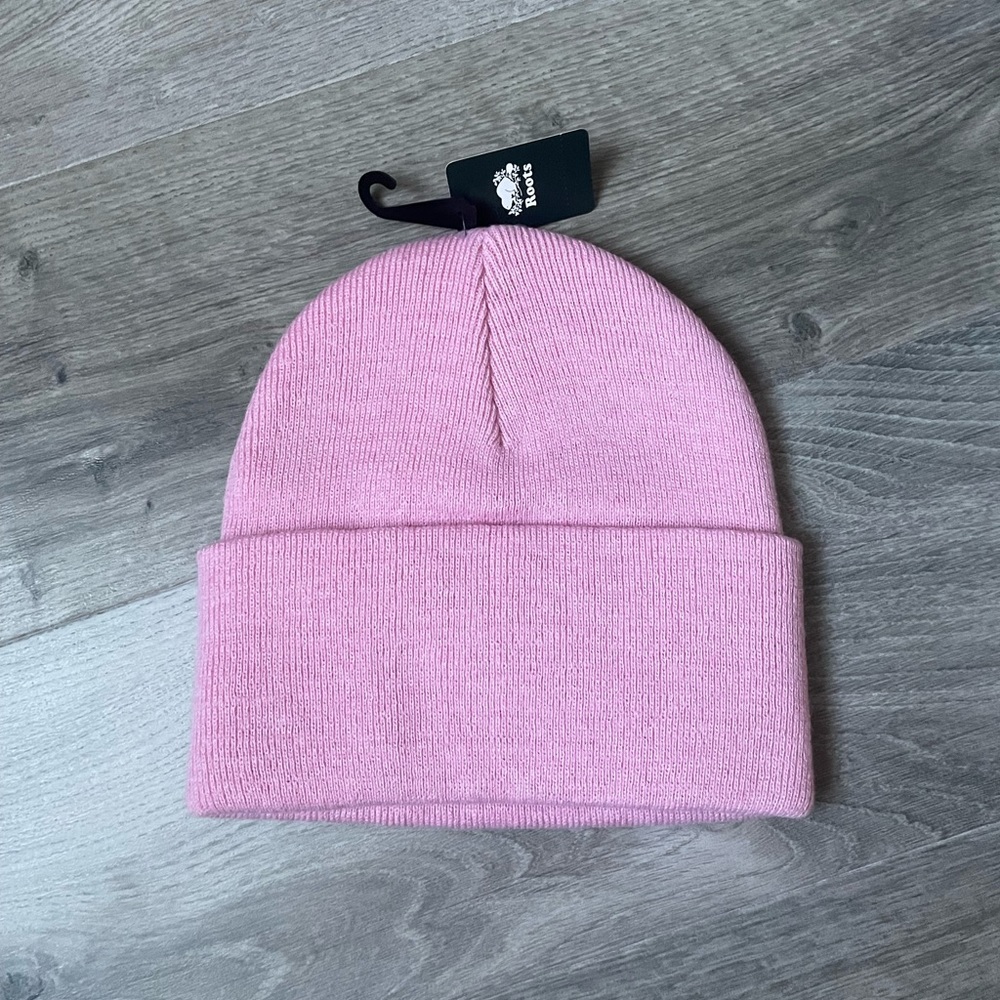 NWT Roots Bracebridge Toque, Pink Mix - Picture 3 of 5